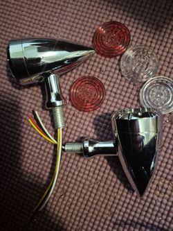 Motorcycle Blinkers With Different Lenses