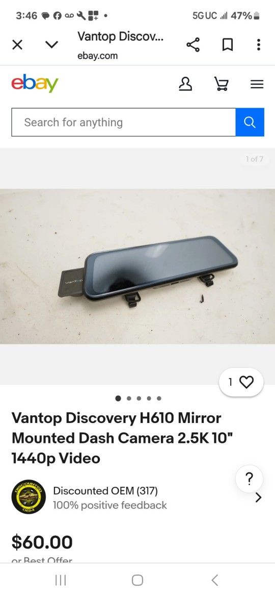 Van Top Dash Cam
