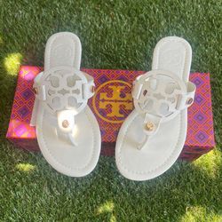 White Tory Burch Sandals