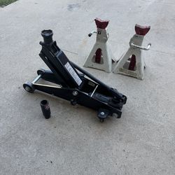 2.5 ton jack with 4 ton jack stands