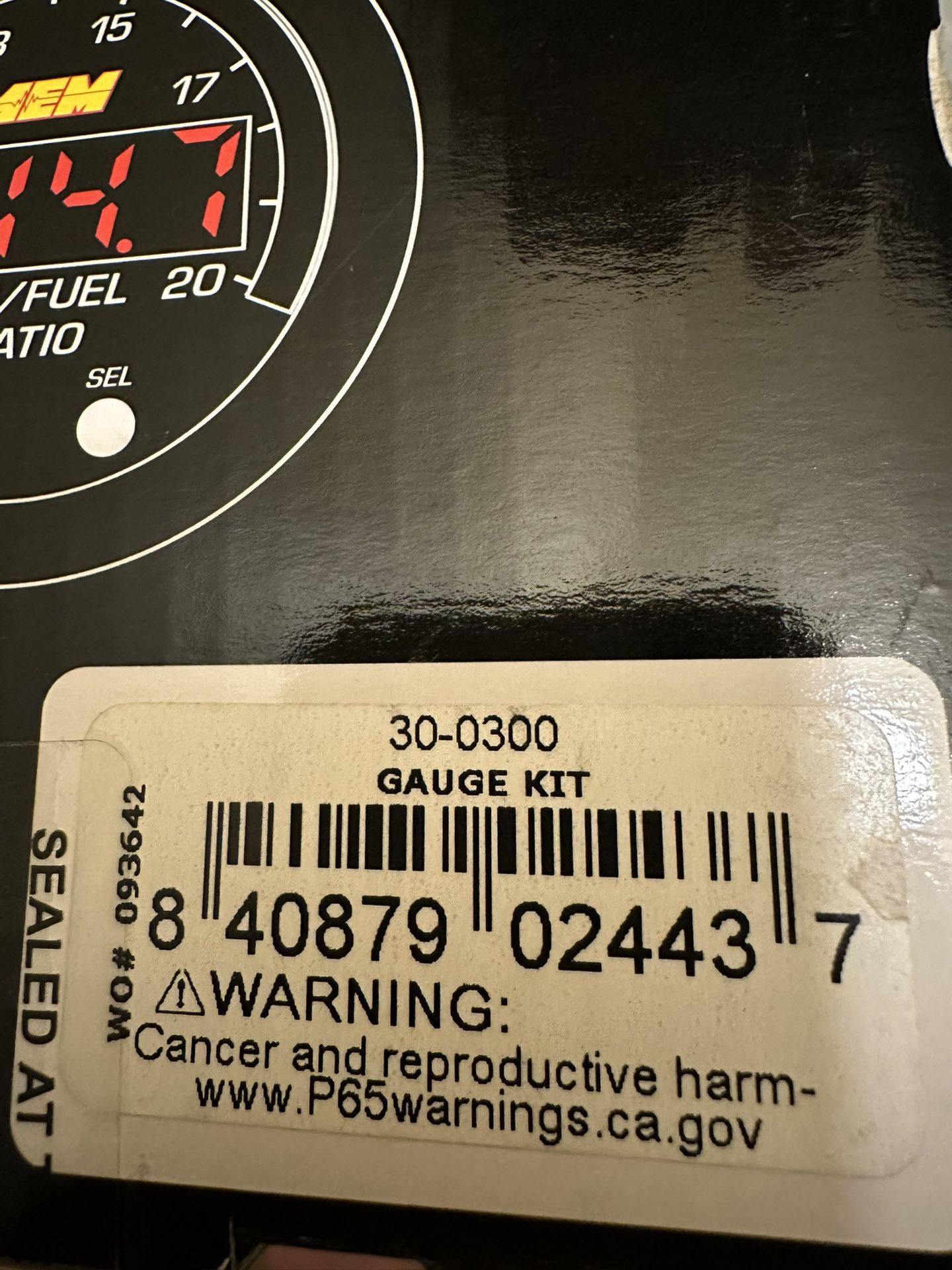 AEM Fuel Air gauge 