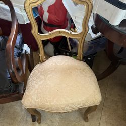 Antique Accent Gold Chair