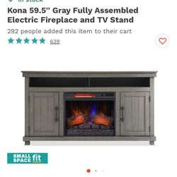 Electric Tv Stand And Fire Place