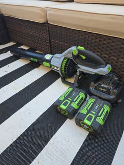 EGO EGO POWER+ Leaf Blower, Cordless Electric 756 CFM, Battery and Charger