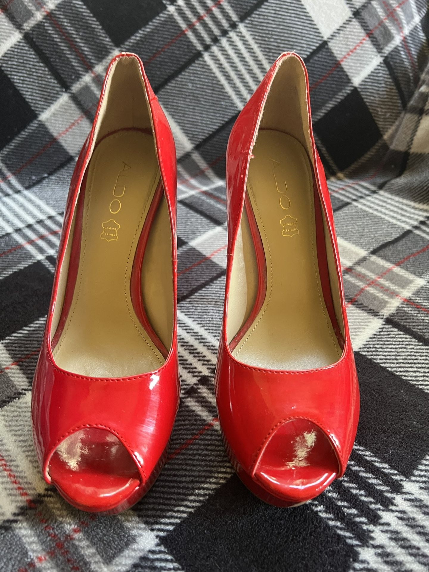 Aldo Red High Heel Peeps