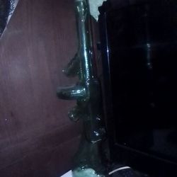 Rare Green Glass Vodka Decanter 