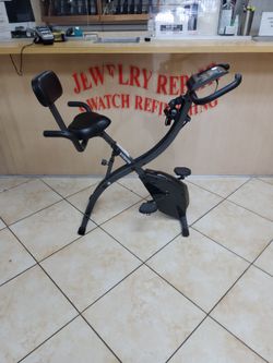 Fitnation stationary exercise bike with an adjustable seat