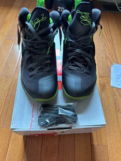 Nike LeBron 9 Dunkman 2012 Dark Grey/Black-Volt Men's Basketball SZ10