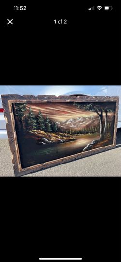 Vintage velvet painting