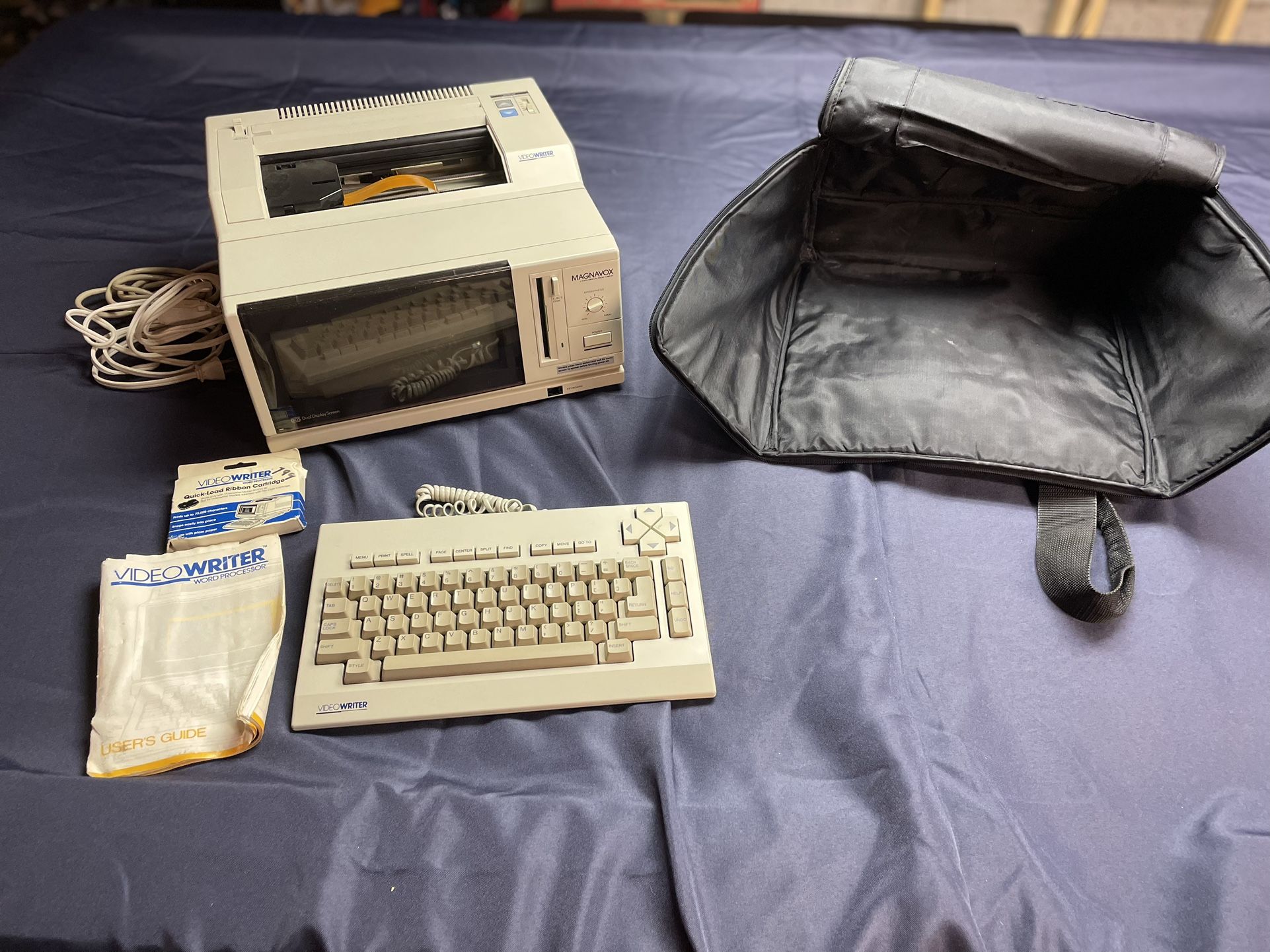 Magnavox VideoWriter Word Processor…1986 COMPLETE SET