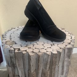 Women’s Black Suede Loafers