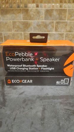 Eco Pebble Power Bank Plus speaker waterproof speaker USB charging station flashlight