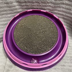 Ball Track & Scratcher Cat Toy
