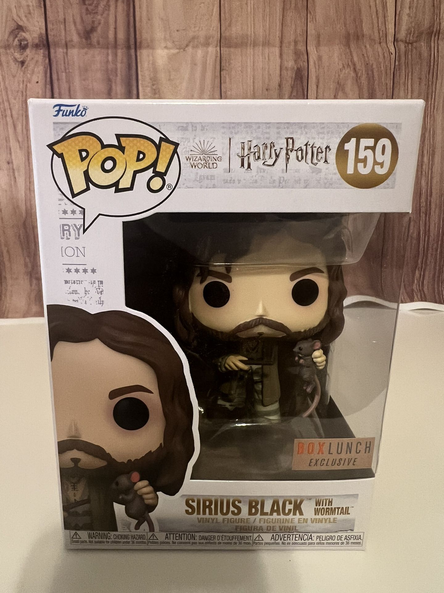 Funko Pop Harry Potter Sirius Black with Wormtail Boxlunch Exclusive