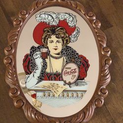 Vintage Coca Cola Mirror Advertising Hoyen Industries Carson California