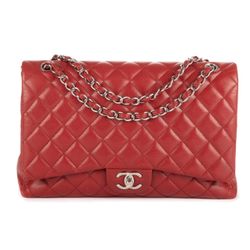 Chanel Classic Maxi Jumbo Double - Red