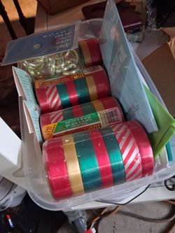 Christmas Ribbon Rolls Bundle with Cafe Rings