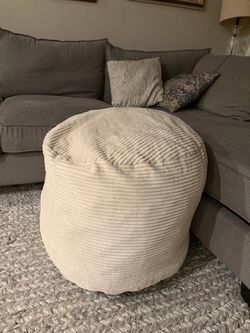 Large pouf ottoman