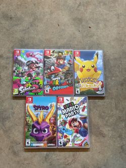 Nintendo switch games. EACH 35