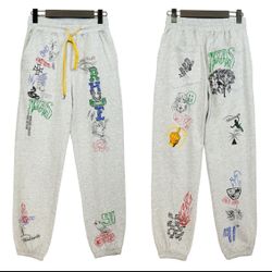 RHUDE Doodle Grey Joggers