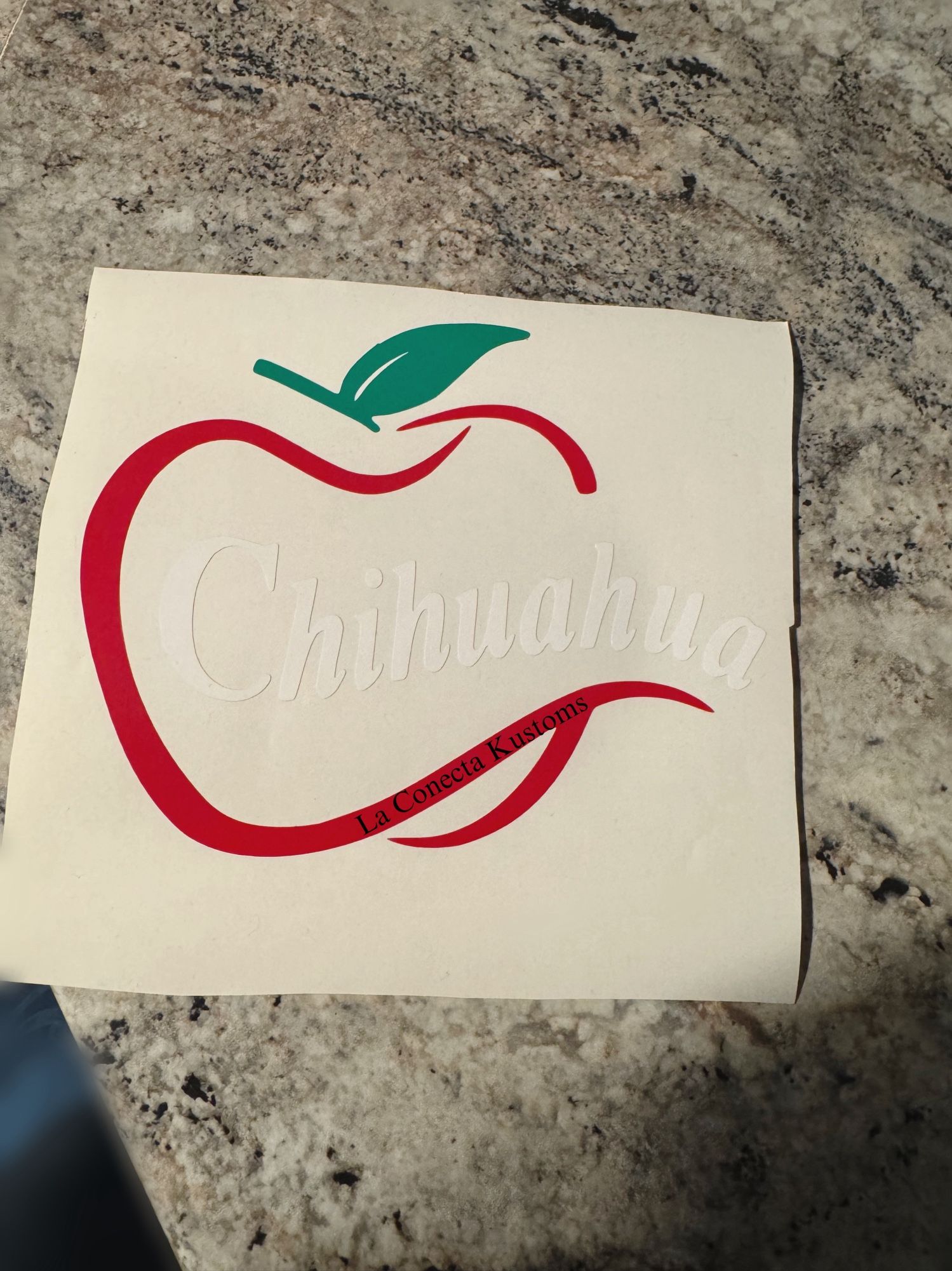 Chihuahua Custom Manzanita Vinyl Sticker Decal