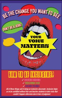 "Your Voice Matters" Community Advocacy Poster Design