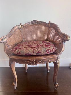 Louis XV style cane chair