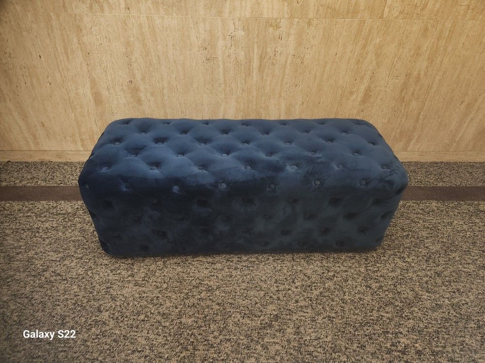 Casey Velvet Ottoman/Bench