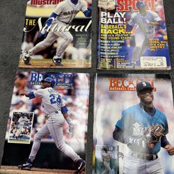 Bundle of 4 Ken Griffey Jr Baseball Collector’s Magazines in good shape!