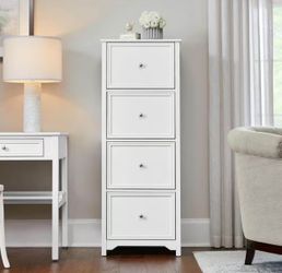 Home Decorators Collection Bradstone 4 Drawer White File Cabinet