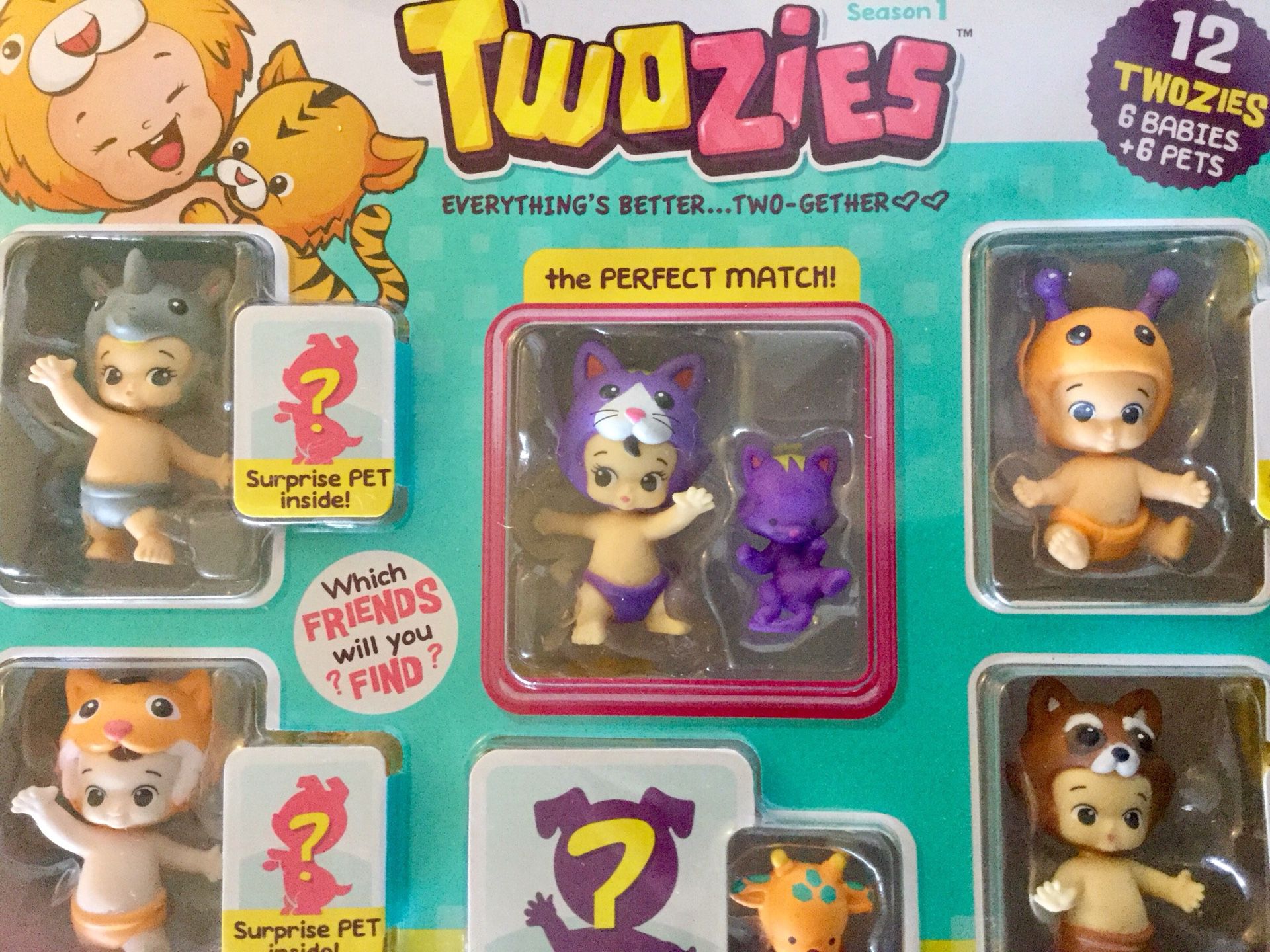 12. Twozies * Super cute collectable 6 Babies and 6 Pets / love Toys and collectables 👶🏼❤️🦁🐶