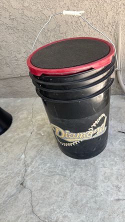 Bucket of baseballs - hard ball