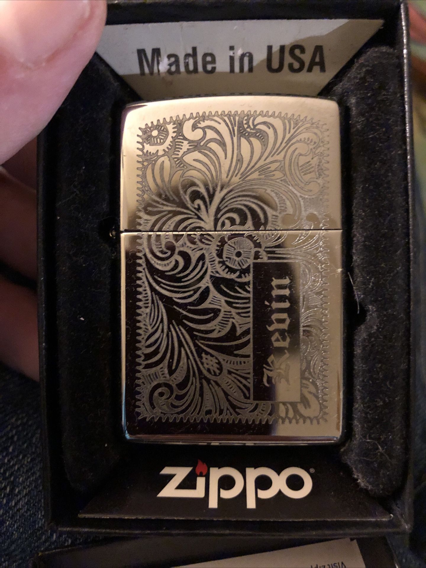 Zippo Custom Engraved Venetian
