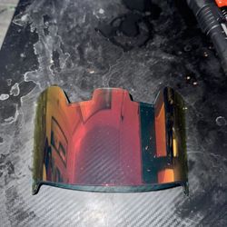 Foot Ball Helmet Red Visor