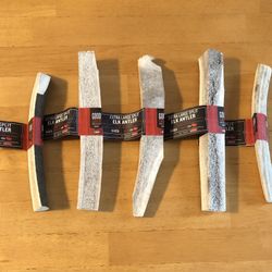 5 Good Lovin' Naturally Shed XXL Split Elk Antler Dog Chews, NWT!
