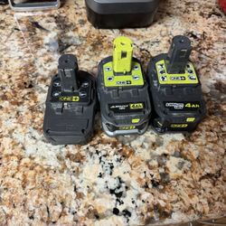 Ryobi 18v Batteries 