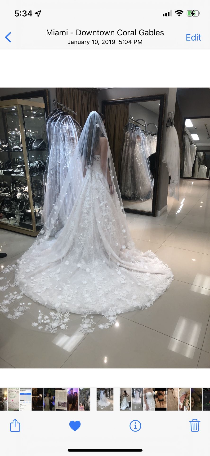 Wedding Dress With Flower Details