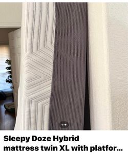 Sleepy doze hybrid mattress twin XL with frame