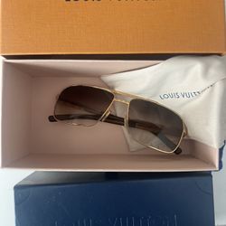 Louis Vuitton Attitude Gold Sunglasses 