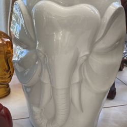 $125 EACH. Beautiful Garden Stool, 2 Mannequins Or Elephant.  2 Asian Chinoiserie Jade Green Pair 2 For $250.