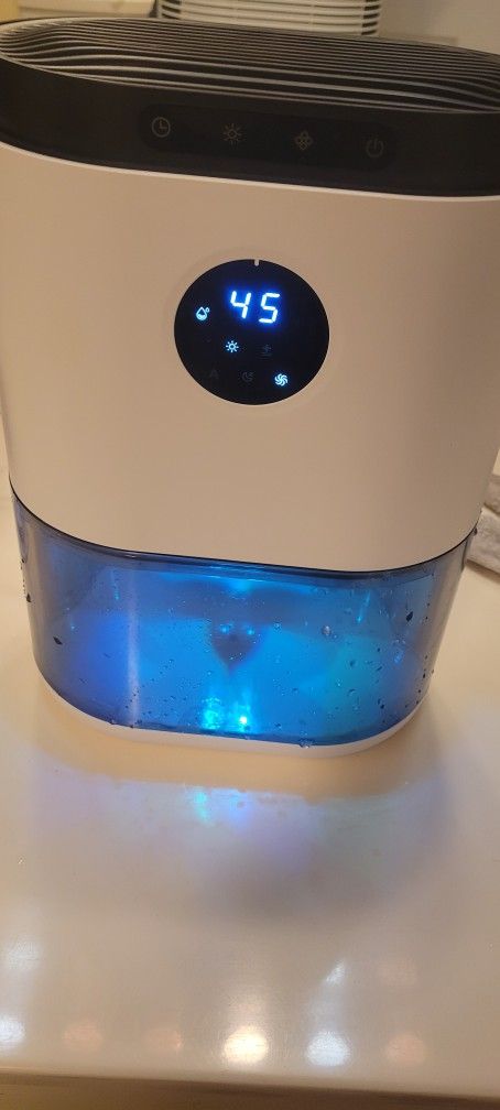 Dehumidifier. 78oz. Has LED lights, timer,