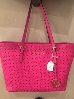 Hot pink Michael kors