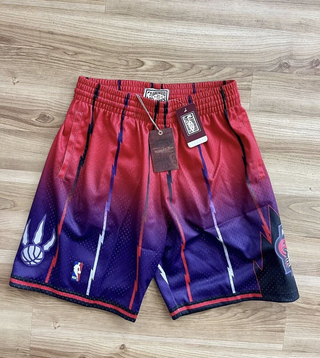 NBA Shorts MITCHELL & NESS TORONTO RAPTORS FADEAWAY SWINGMAN SHORTS AUTHENTIC
