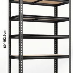 Brand New Heavy Duty-Tier Metal Shelving Unit 60 Inches high for sale
