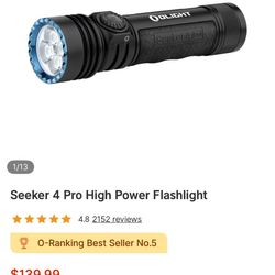 Seeker 4 Pro Olight 4000 Lumens Flashlight 