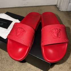 Like New Men Versace Slides Size 10