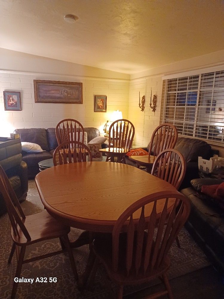Dinning Table, 4chairs With 3 Bar Stools