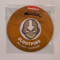 Loot Crate Nickelodeon Avatar The Last Airbender Aang Face Enamel Pin