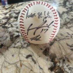 Signed Baseball By Triple A Players From The Modesto Nuts From 2024