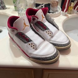 jordan 3 cardinal red size 9.5